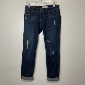 Cabi Women's Slim Boyfriend Distressed Jeans size 2